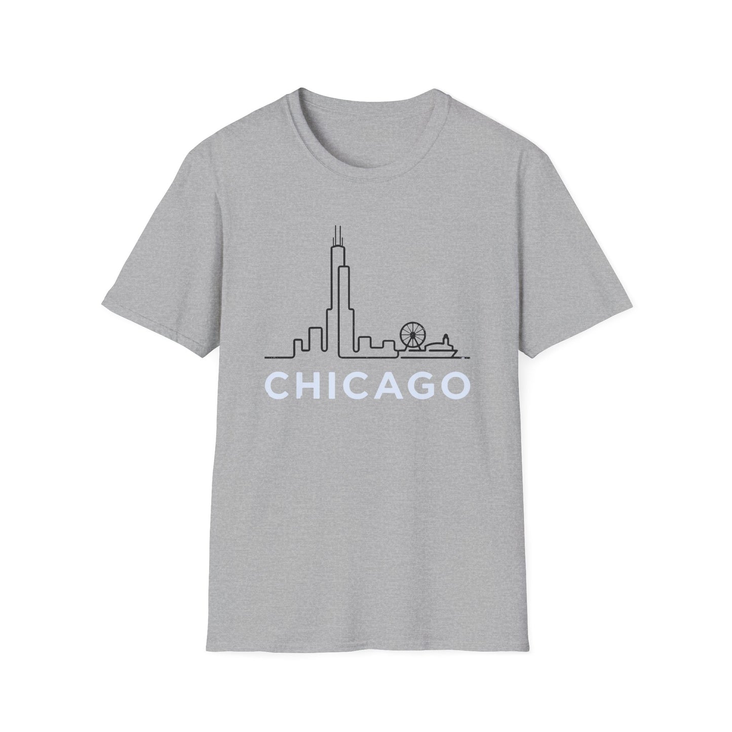 Chicago, Illinois Minimalist Unisex T-shirt