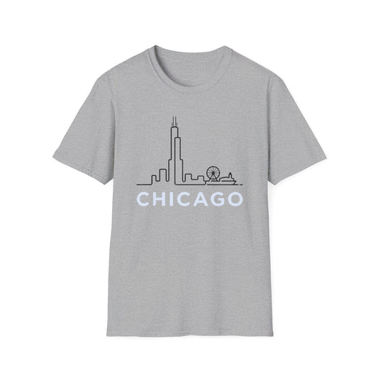 Chicago, Illinois Minimalist Unisex T-shirt