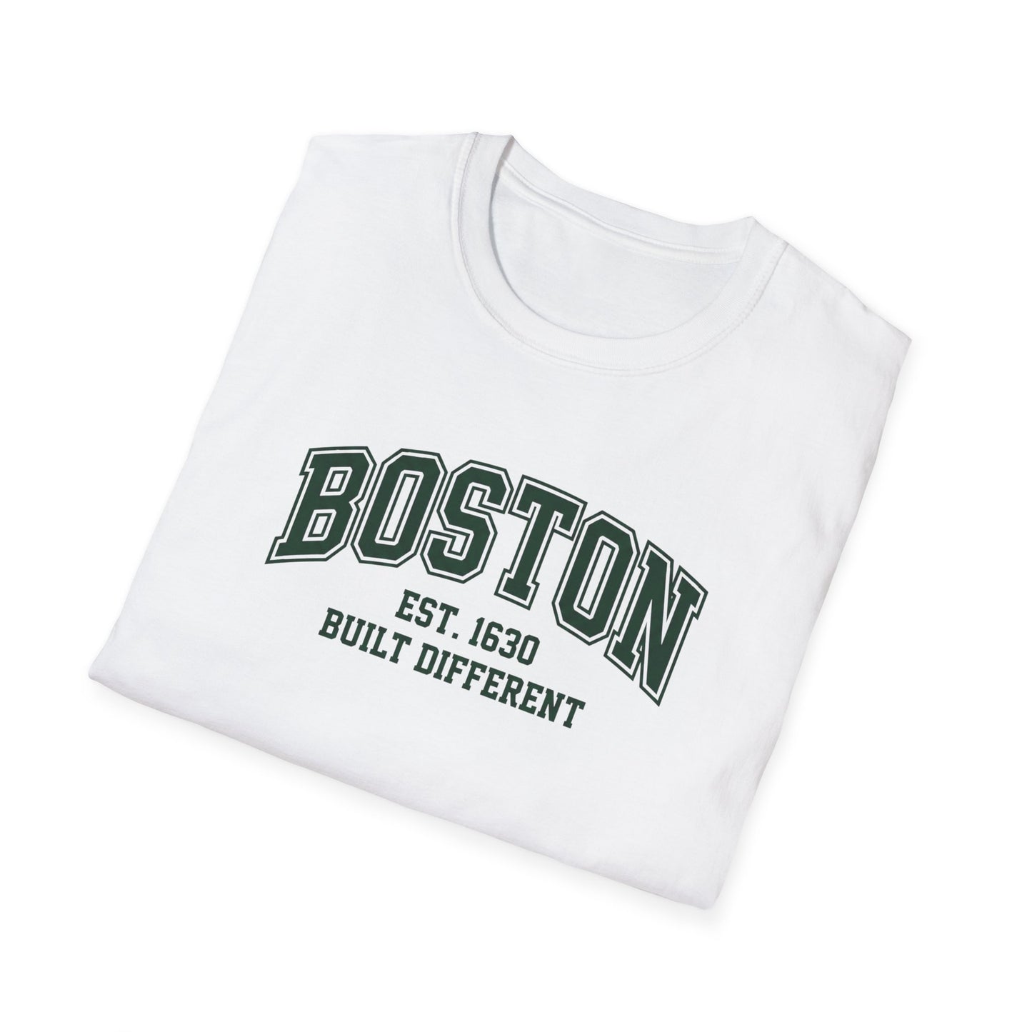 Boston, Massachusetts "Built Different" Unisex T-shirt