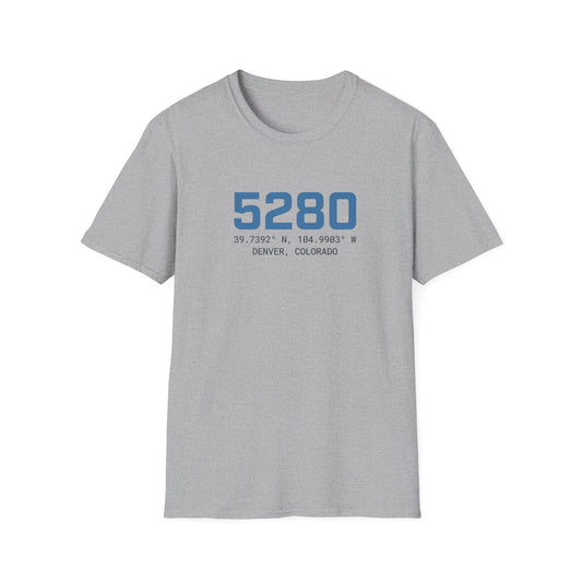 Denver, Colorado 5280 Coordinates Unisex T-shirt