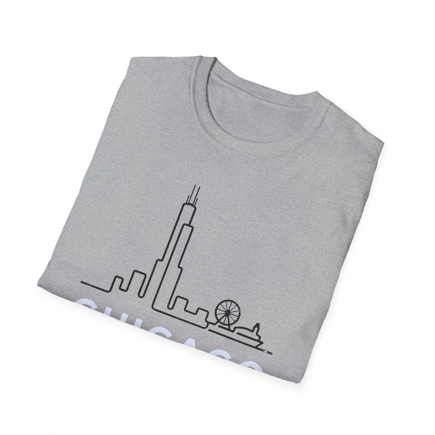 Chicago, Illinois Minimalist Unisex T-shirt