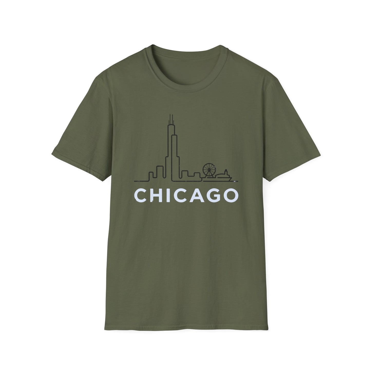 Chicago, Illinois Minimalist Unisex T-shirt