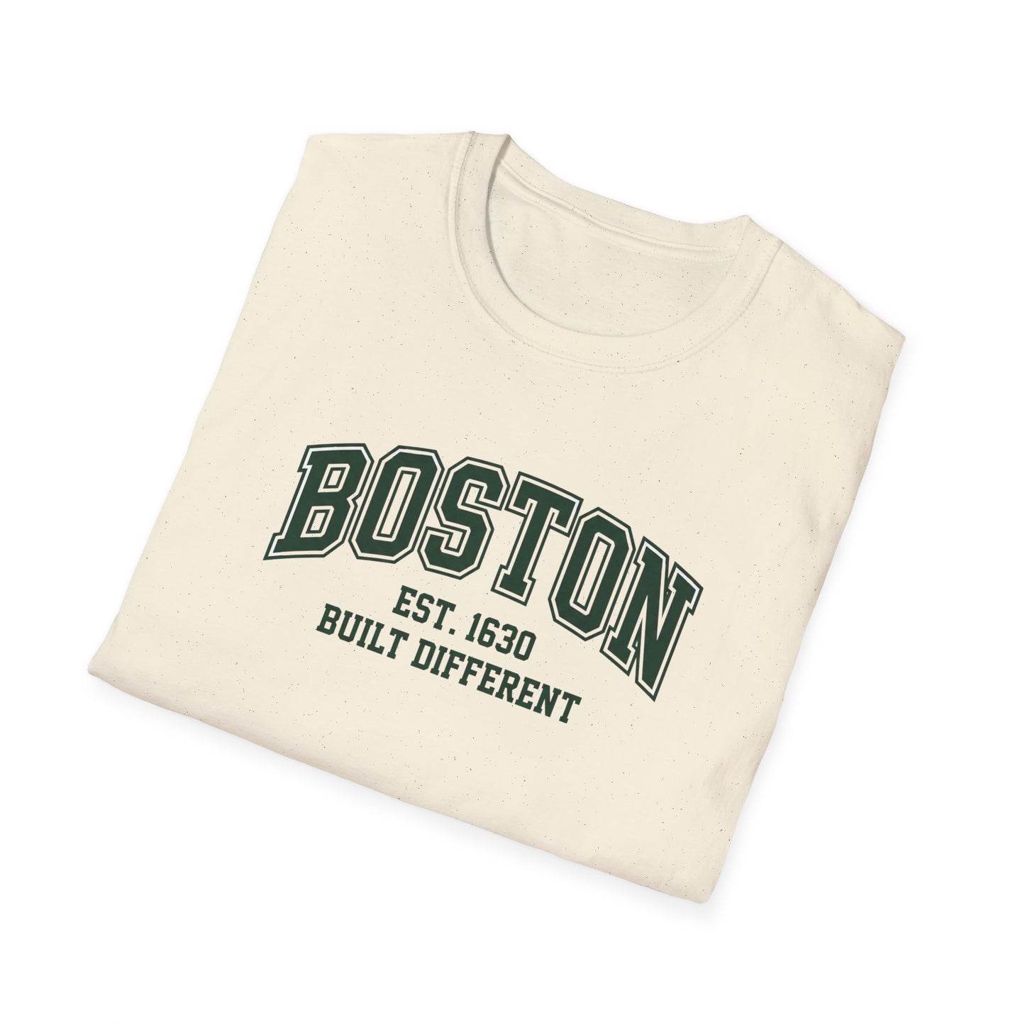 Boston, Massachusetts "Built Different" Unisex T-shirt