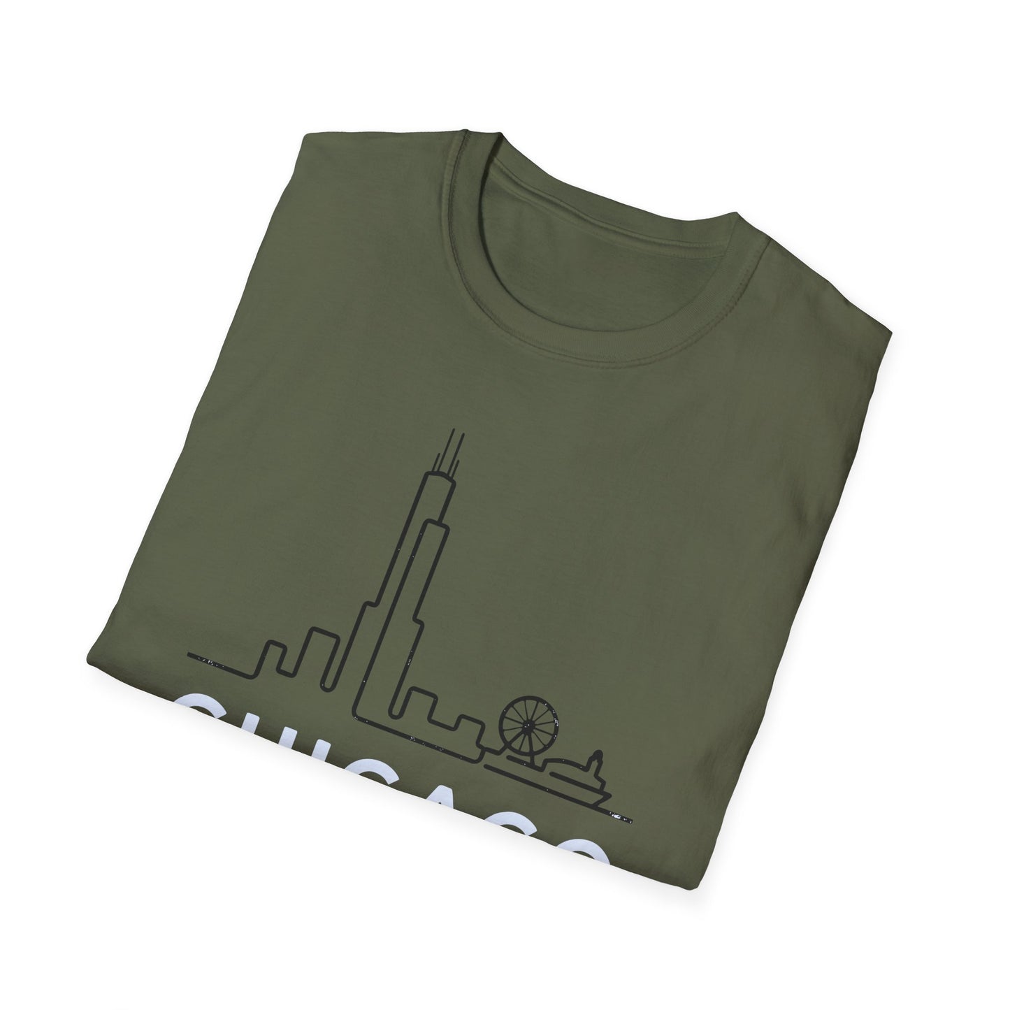 Chicago, Illinois Minimalist Unisex T-shirt