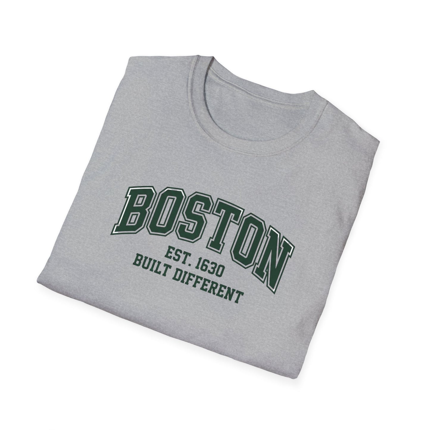 Boston, Massachusetts "Built Different" Unisex T-shirt