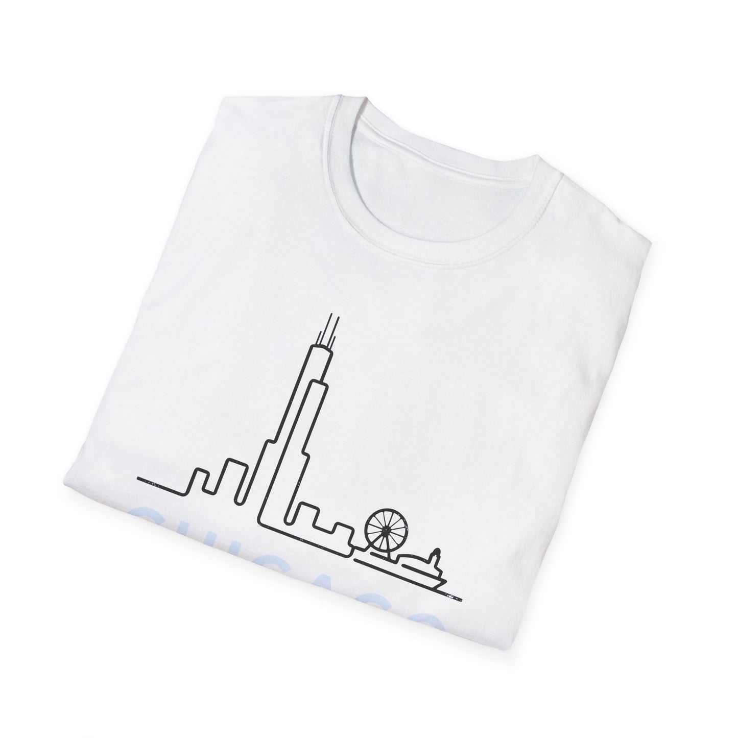 Chicago, Illinois Minimalist Unisex T-shirt