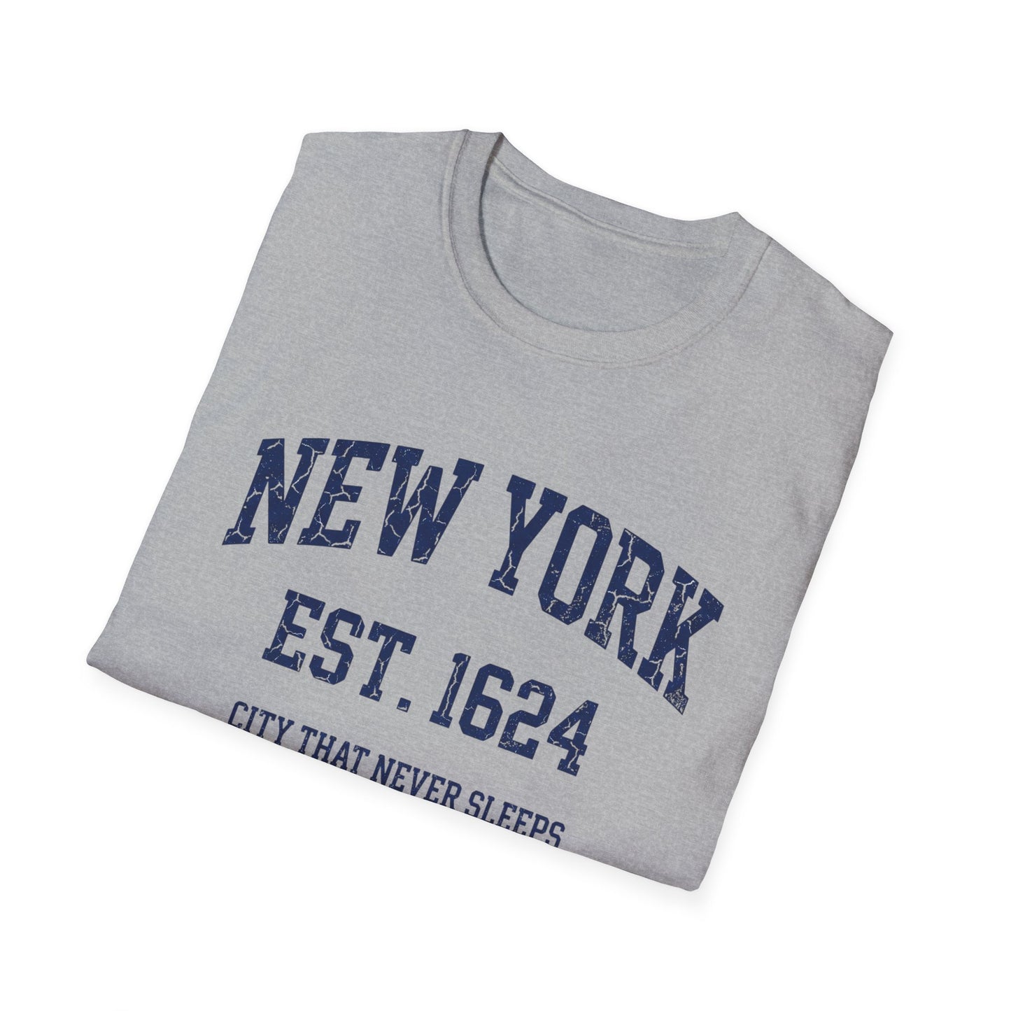 New York Unisex Vintage T-shirt "City That Never Sleeps"